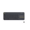 Teclado Logitech Touch K400 Plus, Inalámbrico, USB, Negro (Inglés) - 920-007119