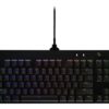 Logitech Teclado Gamer G Pro RGB, Mecánico, Switch GX Blue, Alámbrico, Negro (Inglés) - 920-009388