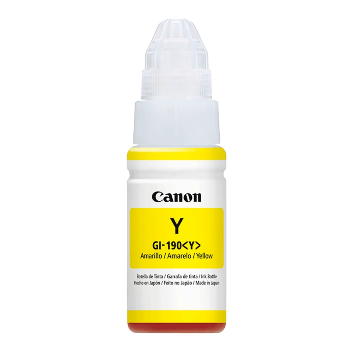 Botella de Tinta Canon GI-190Y Amarillo 70ml - 0670C001AB