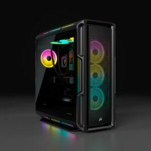 CASE GAMING CORSAIR iCUE 5000T ATX RGB TEMPERED GLASS MID TOWER SMART BLACK CC-9011230-WW