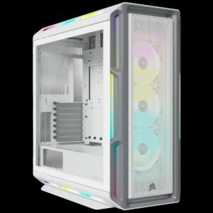 CASE GAMING CORSAIR iCUE 5000T ATX RGB TEMPERED GLASS MID TOWER SMART WHITE CC-9011231-WW