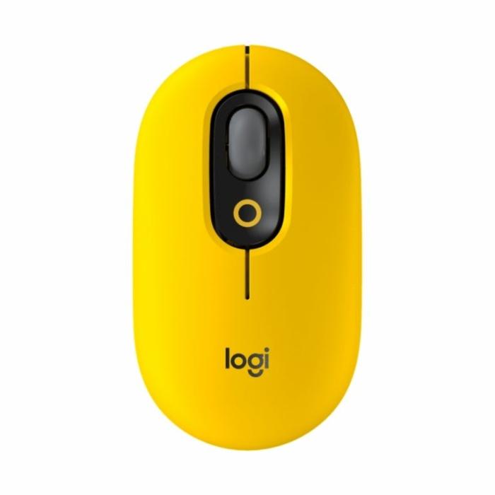 Mouse Logitech POP amarillo Blast, Bluetooth 5.1 - 910-006543