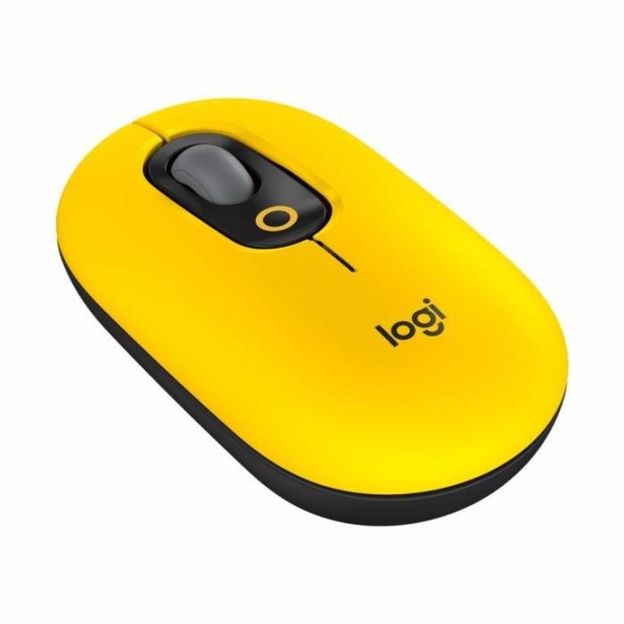 Mouse Logitech POP amarillo Blast, Bluetooth 5.1 - 910-006543