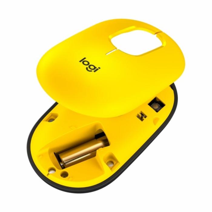 Mouse Logitech POP amarillo Blast, Bluetooth 5.1 - 910-006543