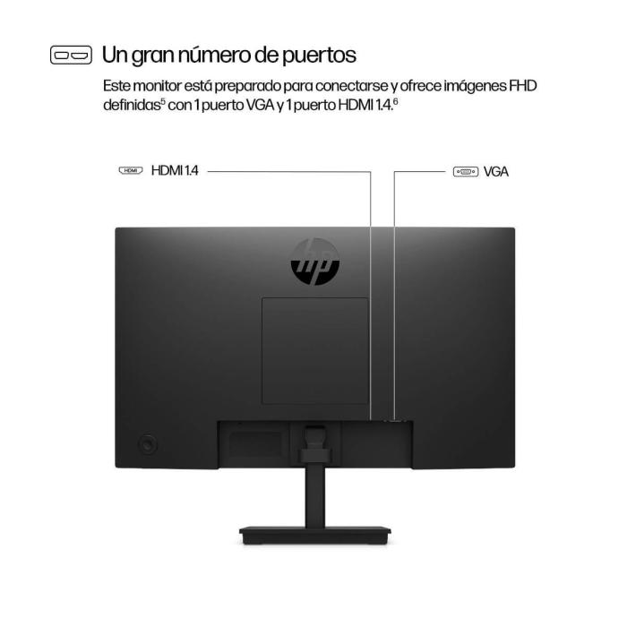 Monitor HP Serie 3 Pro FHD de 21.4", 1920 x 1080 (Full HD), 3 años de garantía - 9U5A2AA#ABA