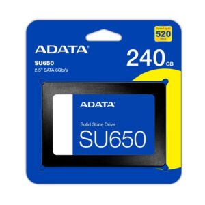 Unidad de estado sólido 2.5 sata ADATA 240GB - su650 / Medio Uso