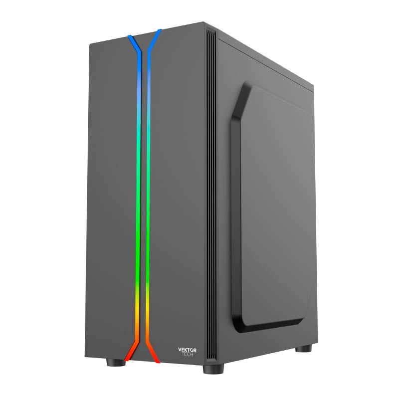 Case Gaming Vektor Tech EZQ1- vidrio templado atx sin fuente
