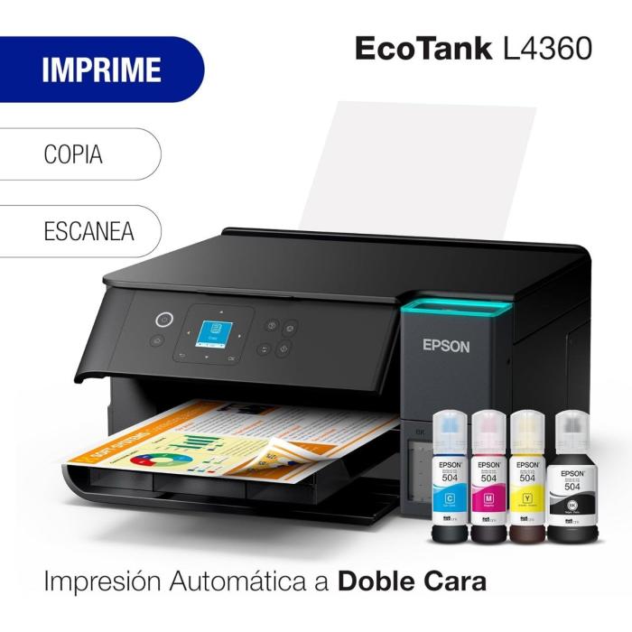 Impresora multifuncional Epson L4360 Wi-Fi / USB 2.0 / Ethernet - 1 año de Garantia - C11CL41301
