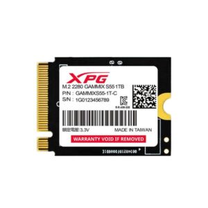 Unidad de estado solido M.2 XPG GAMMIX S55 PCIe Gen4 x4 M.2 2230 - SGammxs55-1t-c