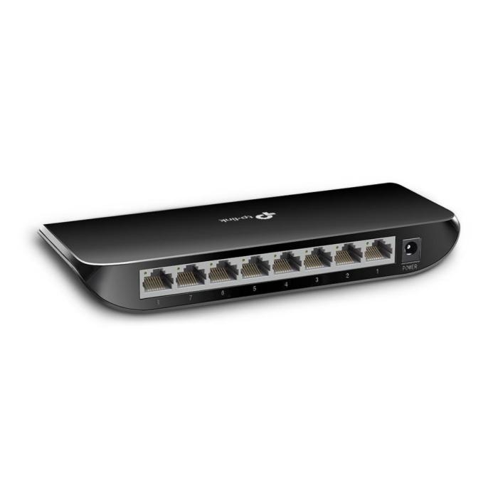 TP-LINK TL-SG1008D SWITCH DE ESCRITORIO 8 PUERTOS 10/100/1000 NEGRO