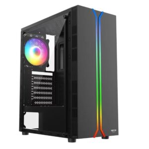 Case Gaming Vektor Tech EZQ1- vidrio templado atx sin fuente