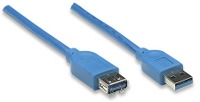 CABLE MANHATTAN 322379 EXTENSION USB 3.0 2METROS AZUL