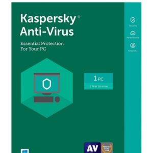 Licencia Kaspersky Anti-Virus,  Protección Esencial, 1 usuario, 1 año. Para Windows