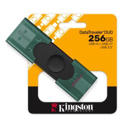 Kingston 256GB USB-A + USB-C 3.2 Gen 1 DataTraveler DuoG2