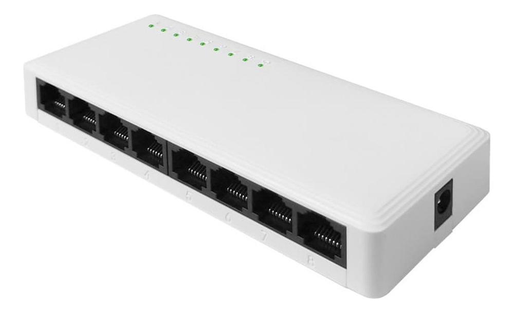 Nexxt Infrastructure - Switch - Gigabit Ethernet - 8 x 10/100/1000 - 1 Gigabit Ethernet - Essential Naxos 801-G 110/220V