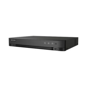 Hikvision IDS-7204HQHI-M1/XT DVR AcuSense 4 canales 1080p 1U H.265 - HDTVI/AHD/CVI/CVBS/IP - 1 disco duro SATA hasta 10TB - H.265 Pro+/H.265 Pro/H.265/H.264+/H.264 - Hasta 6 cámaras de red (6MP) pueden conectarse - Soporta Tecnología de Detección de Movimiento en todos los canales - Soporta Tecnología de Audio Bidireccional HDTVI en todos los canales - Capacidad de codificación hasta 3K (HDTVI)/5MP (AHD) - Soporta 1 canal de Reconocimiento Facial o 2 canales de Modelo Avanzado de Protección Peri