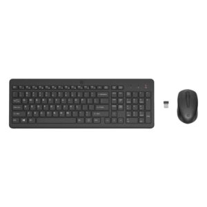 HP - Keyboard and mouse set - Spanish - Wireless - USB - All black - 2V9E6AA#ABM