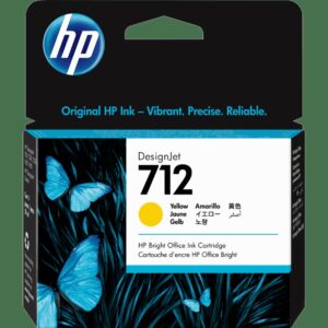 HP 712 - 29 ml - amarillo - original - DesignJet - cartucho de tinta - para DesignJet Studio, T210, T230, T250, T630, T650