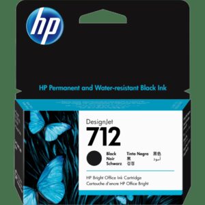 HP 712 - 38 ml - negro - original - DesignJet - cartucho de tinta - para DesignJet Studio, T210, T230, T250, T630, T650