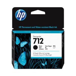 HP 712 - 80 ml - negro - original - DesignJet - cartucho de tinta - para DesignJet Studio, T210, T230, T250, T630, T650
