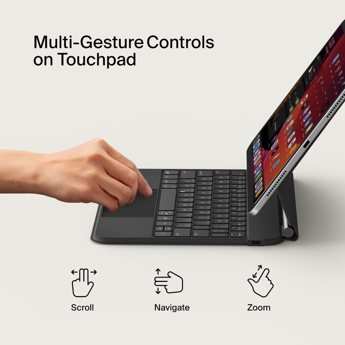 Belkin - Keyboard with cradle - BBZ002tt-V1