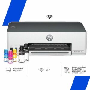 HP Smart Tank 210 PR WLS 12/5PPM 110/220V EN SP - Wifi - Continuous Ink - Smart App Duplex - Thermal Inkjet