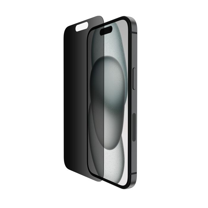 Belkin ScreenForce - Protector de pantalla para telefono movil - tratado - cristal - para Apple iPhone 15