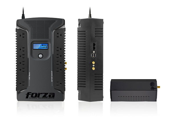 Forza HT Series HT-1000LCD - UPS - CA 120 V - 600 vatios - 1000 VA 9 Ah - conectores de salida: 12