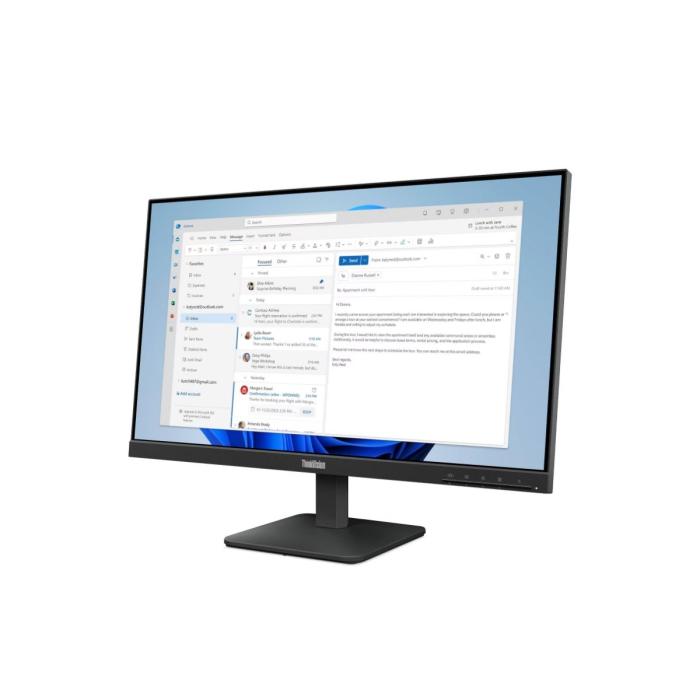 Monitor Lenovo ThinkVision S24-4e, Pantalla de 23.8",  1x HDMI® 1.4, 1x VGA, 3 años de garantia, 64B5KAR1LA
