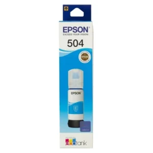 Epson 504 - 70 ml - cián - original - recarga de tinta - para EcoTank L4150, L4260, L6161, L6171, L6191, L6270