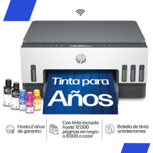HP Smart Tank 720 All-in-One - Impresora multifunción - color - chorro de tinta - rellenable - Letter A (216 x 279 mm)/A4 (210 x 297 mm) (original) - A4/Legal (material) - hasta 13 ppm (copiando) - hasta 15 ppm (impresión) - 250 hojas - USB 2.0, Wi-Fi(ac), Bluetooth