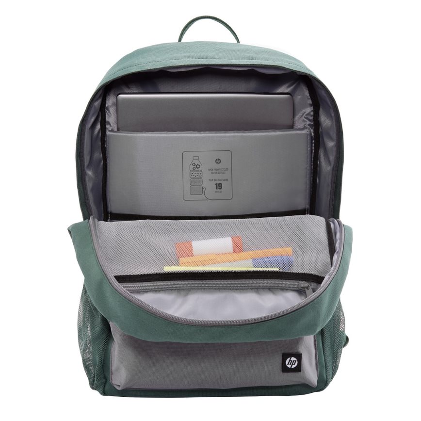 HP - Campus - mochila para transporte de portátil - 15.6" - gris, verde
