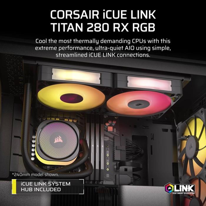 CORSAIR WATERCOOLING ICUE LINK TITAN 280