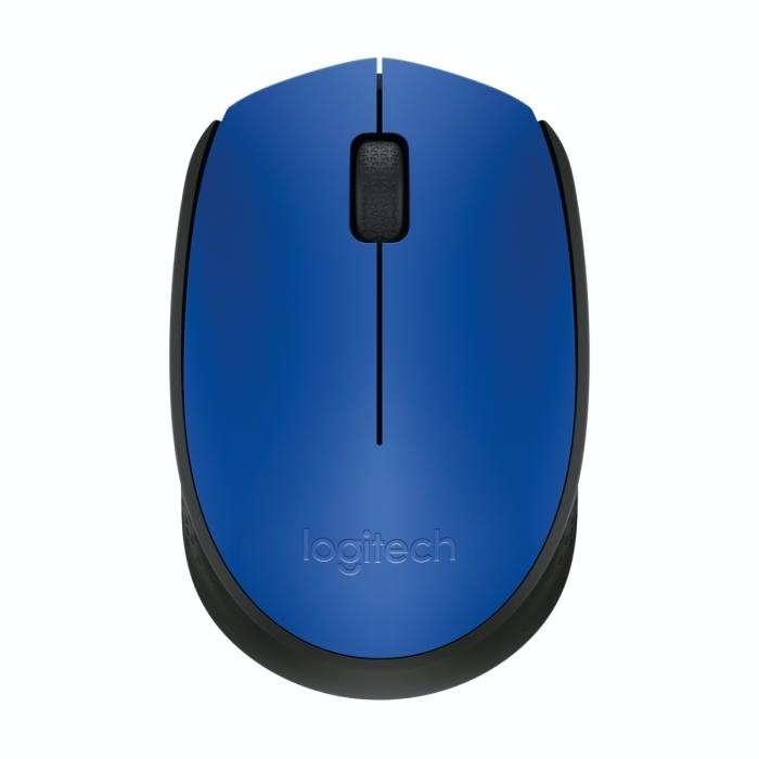 Logitech M170 - Ratón - diestro y zurdo - inalámbrico - 2.4 GHz - receptor inalámbrico USB - azul