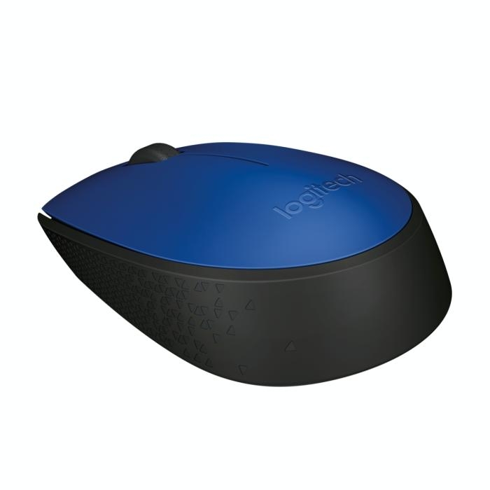 Logitech M170 - Ratón - diestro y zurdo - inalámbrico - 2.4 GHz - receptor inalámbrico USB - azul