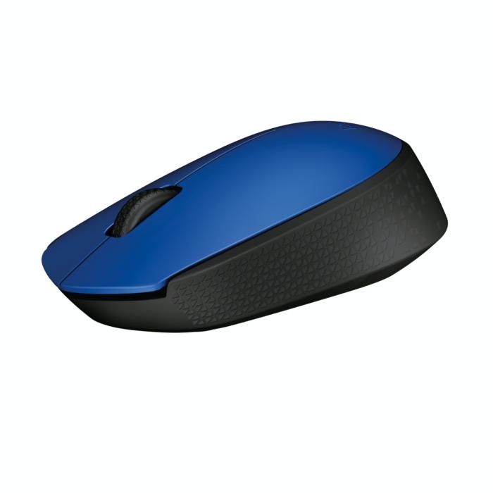 Logitech M170 - Ratón - diestro y zurdo - inalámbrico - 2.4 GHz - receptor inalámbrico USB - azul