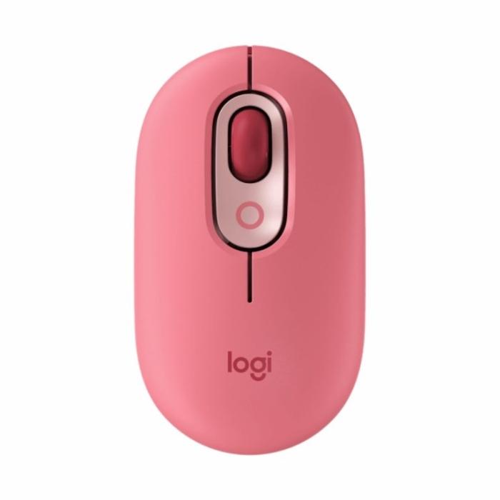 Mouse Logitech POP rosado Heartbreaker, Bluetooth 5.1 - 910-006545