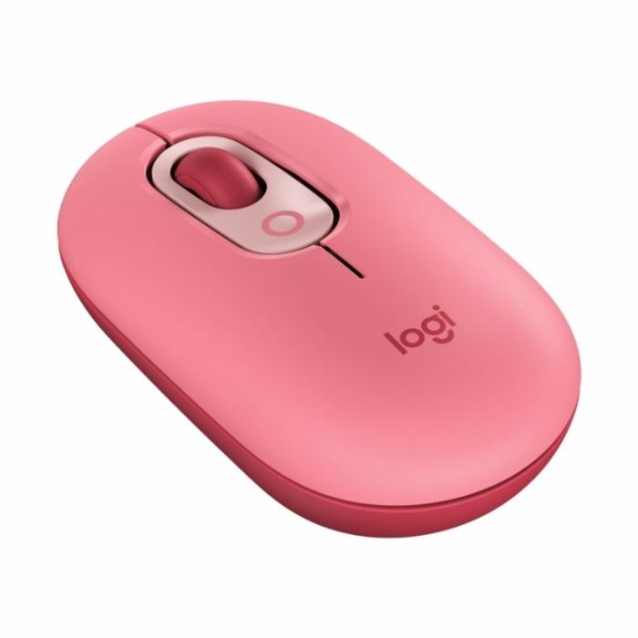Mouse Logitech POP rosado Heartbreaker, Bluetooth 5.1 - 910-006545