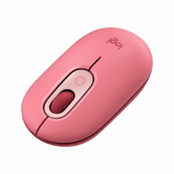 Mouse Logitech POP rosado Heartbreaker, Bluetooth 5.1 - 910-006545