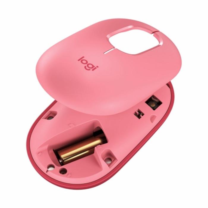 Mouse Logitech POP rosado Heartbreaker, Bluetooth 5.1 - 910-006545