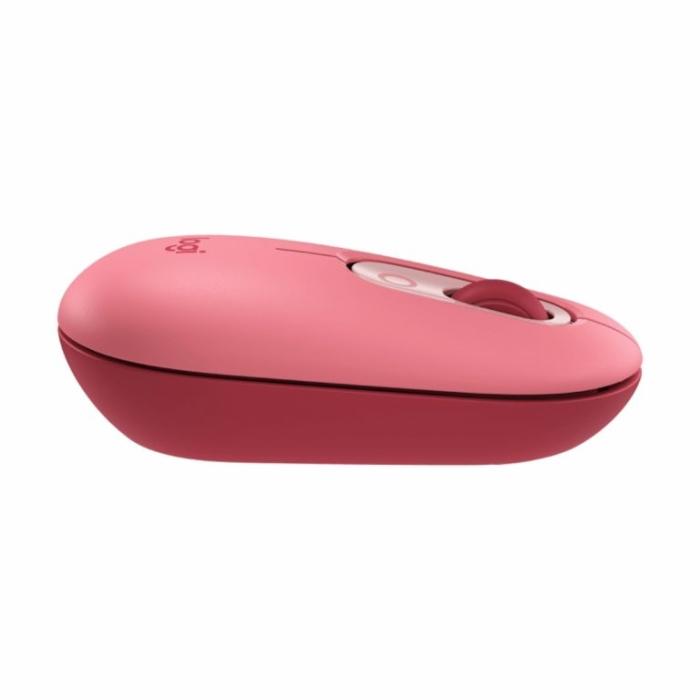Mouse Logitech POP rosado Heartbreaker, Bluetooth 5.1 - 910-006545