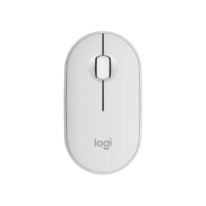 Logitech Pebble Mouse 2 M350s - Ratón - óptico - 3 botones - inalámbrico - Bluetooth - blanco