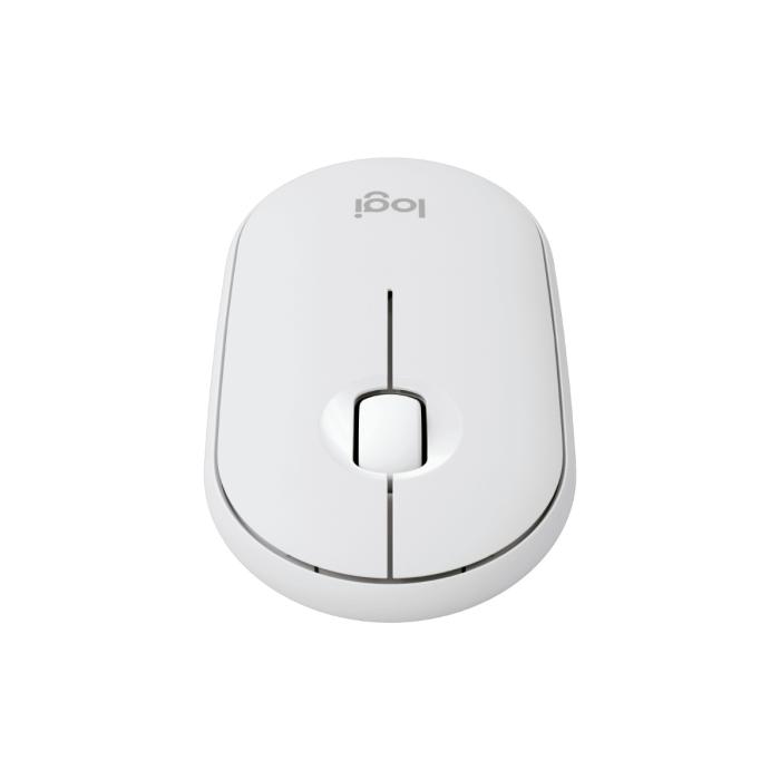 Logitech Pebble Mouse 2 M350s - Ratón - óptico - 3 botones - inalámbrico - Bluetooth - blanco
