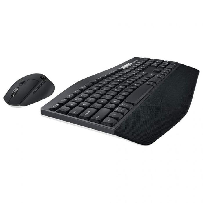 Logitech MK850 - Keyboard and mouse set - Spanish - Wireless - 2.4 GHz - Black