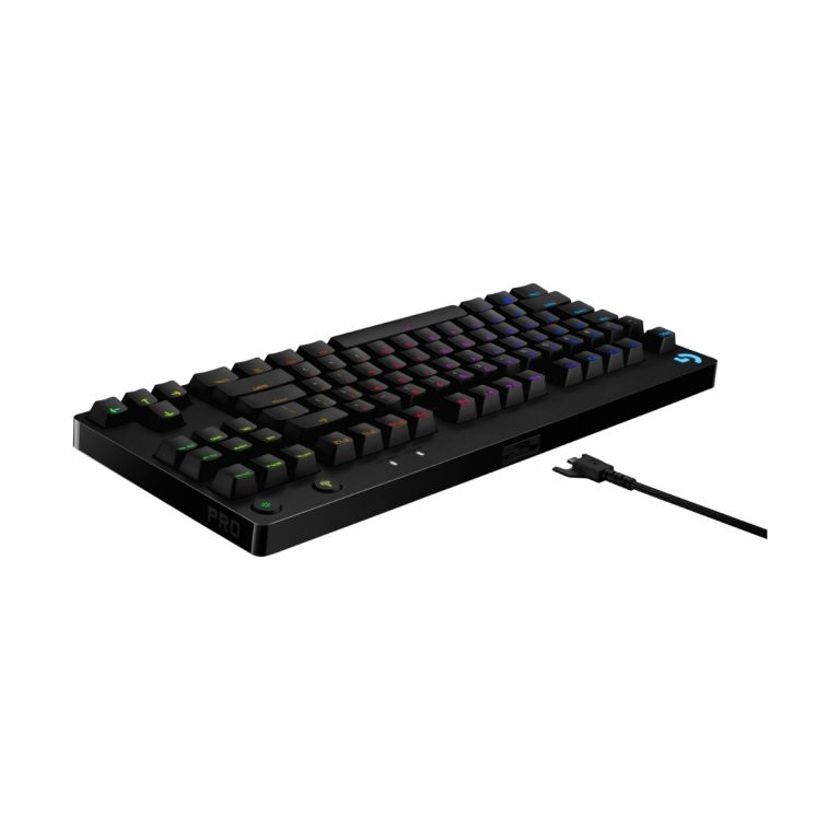 Logitech G Pro Mechanical Gaming Keyboard - Teclado - retroiluminación - USB - interruptor: GX Blue Clicky - negro