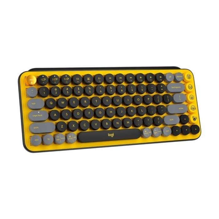Teclado Logitech POP Keys amarillo Blast , USB / Bluetooth LE / Bluetooth 5.1 - 920-010713