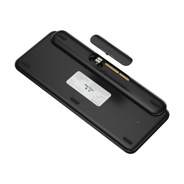 Teclado Logitech POP Keys amarillo Blast , USB / Bluetooth LE / Bluetooth 5.1 - 920-010713