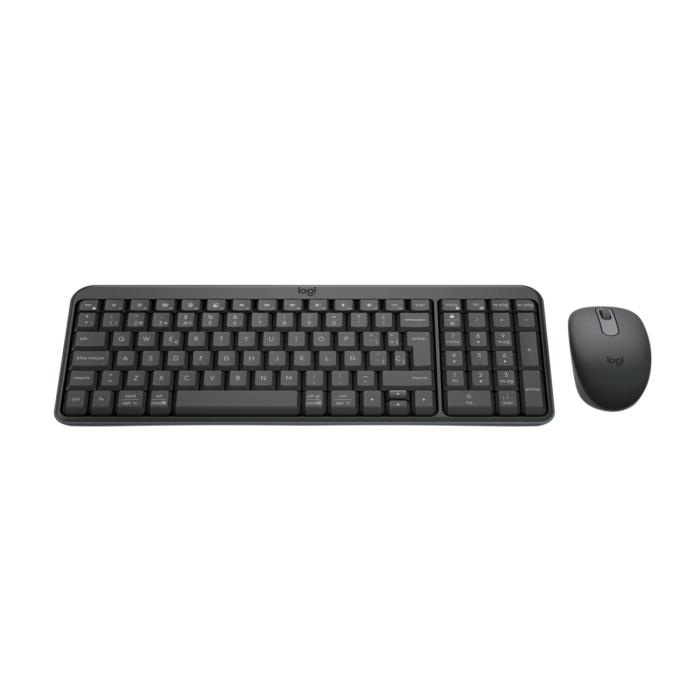 Logitech - MK250 Compact Bluetooth Wireless Combo - Spanish - Graphite