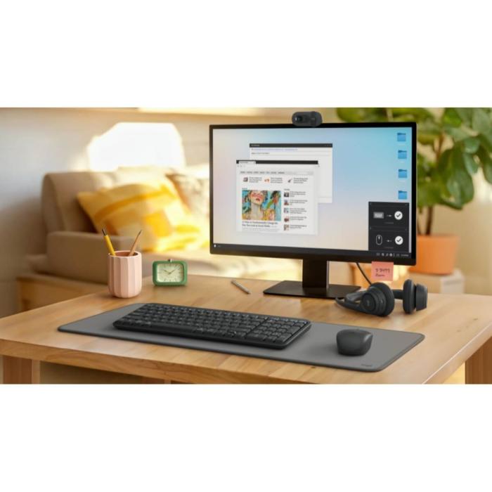 Logitech - MK250 Compact Bluetooth Wireless Combo - Spanish - Graphite