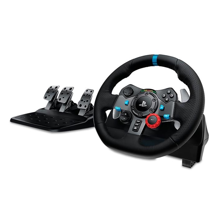 Logitech G29 Driving Force - Juego de volante y pedales - cableado - para PC, Sony PlayStation 3, Sony PlayStation 4